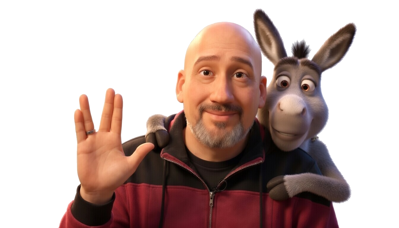 Stefan mit einer 3D-Figur