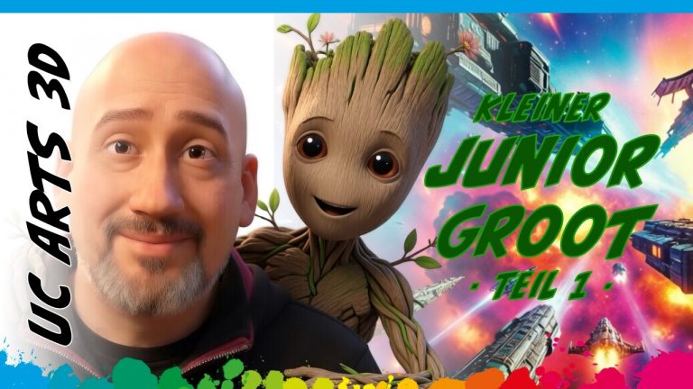 BEMALUNG: Ich bin... farbig! Groot-Figur Teil 1