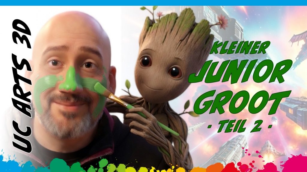 BEMALUNG: Ich bin... moosig! Groot-Figur Teil 2